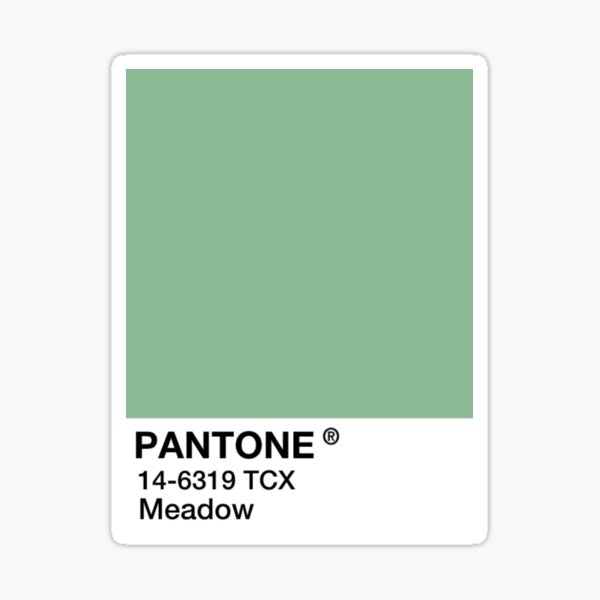 PANTONE Meadow - Green Sticker