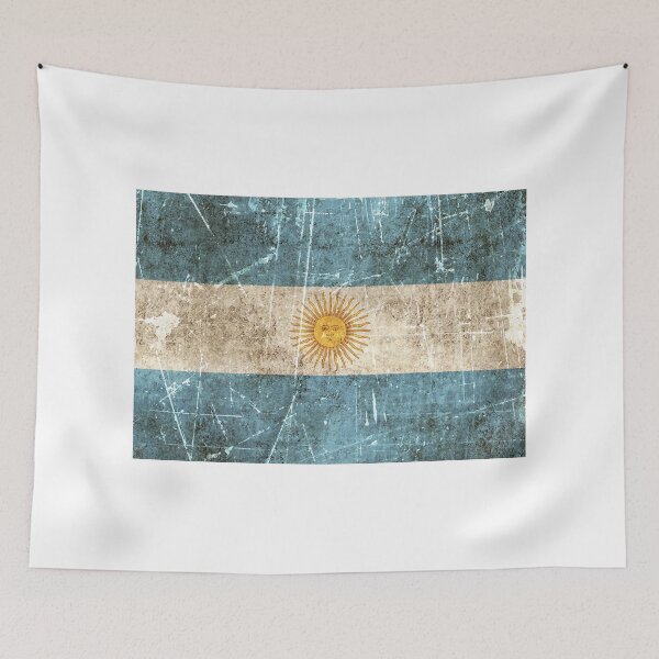 Item preview, Vintage Aged and Scratched Argentinian Flag designed and sold by JeffBartels.