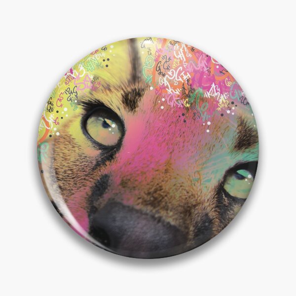Item preview, Little Caracal Cat Face designed and sold by vanillakirsty.