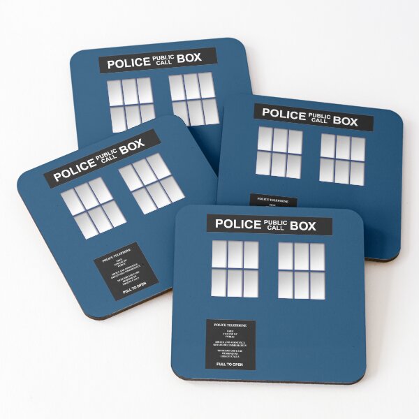 Item preview, Police Box Classic Blue designed and sold by SideQuest - Scribbled Chaos!.