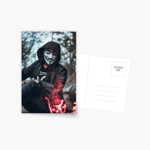 Bioworkz Canvas Prints - Anonymous Mask in Color I ( Fashion > Costumes art) - 26x18 in