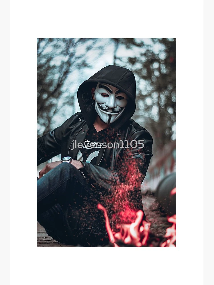 Anonymous Hacker Mask Art Board Print for Sale by blacksnowcomics