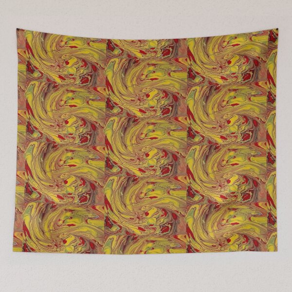 Item preview, Fluid Patterns Yellow and Red designed and sold by craftsbydaphy.