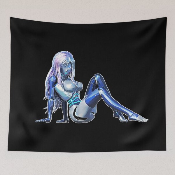 Item preview, Blue Bot Pinup designed and sold by Art By The Coco.