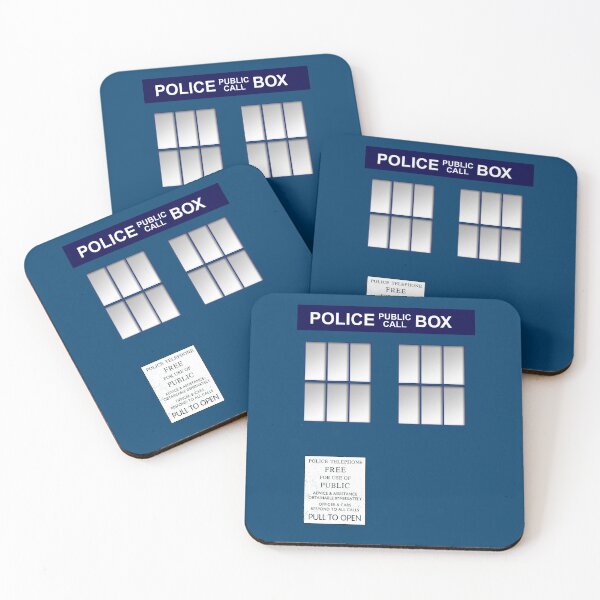 Item preview, Police Box New Blue designed and sold by SideQuest - Scribbled Chaos!.