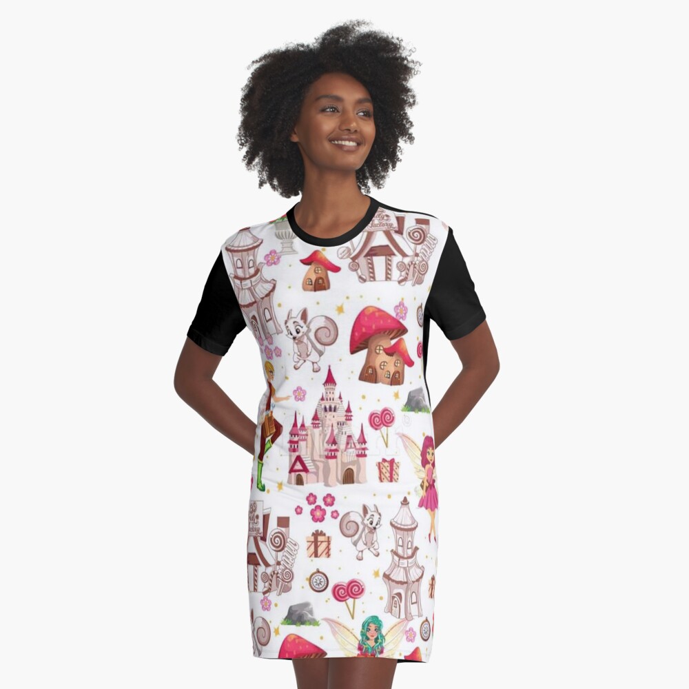 Tommy Tinker's Magical Fairy Kingdom™ Graphic T-Shirt Dress