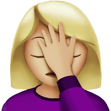 Artwork thumbnail, Facepalm Emoji by bubble2225
