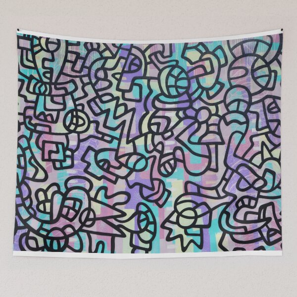 Artikelvorschau, ABSTRACT - PAINT - LINES - COLORS - PINK entworfen und verkauft von Tropical Blood.