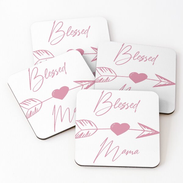 Item preview, Blessed Mama boho pink lettering designed and sold by Arch4Design.