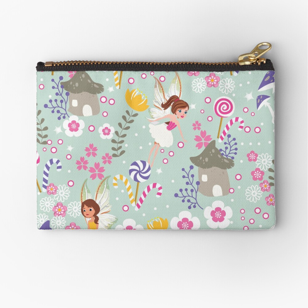 Green Fairy Helpers In Tommy Tinker's Village™ Zipper Pouch