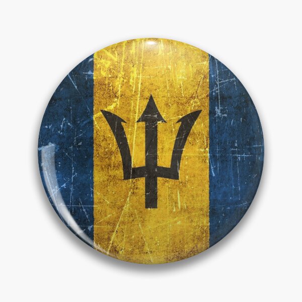 Item preview, Vintage Aged and Scratched Barbados Flag designed and sold by JeffBartels.