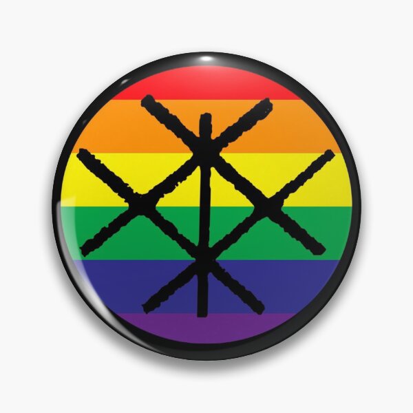 Item preview, Gay man pride rune circle.  designed and sold by Ludvig Levin.