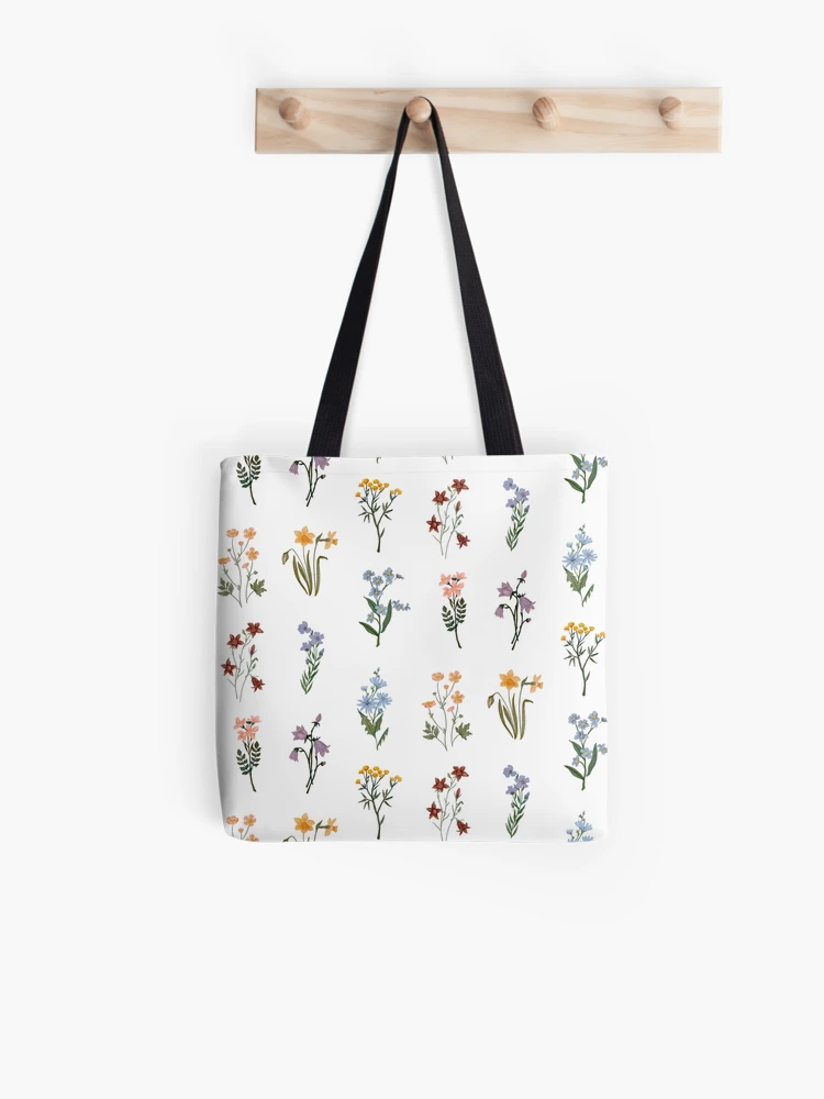 Watercolor Wildflowers Tote Bag for Sale by cait-shaw