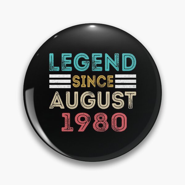 Item preview, Retro Vintage 40th Birthday Legend Since August 1980 designed and sold by meedTee.