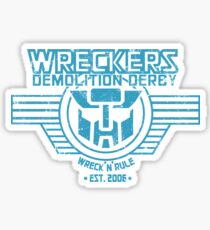 Wreck 'n' Rule - Blue Sticker