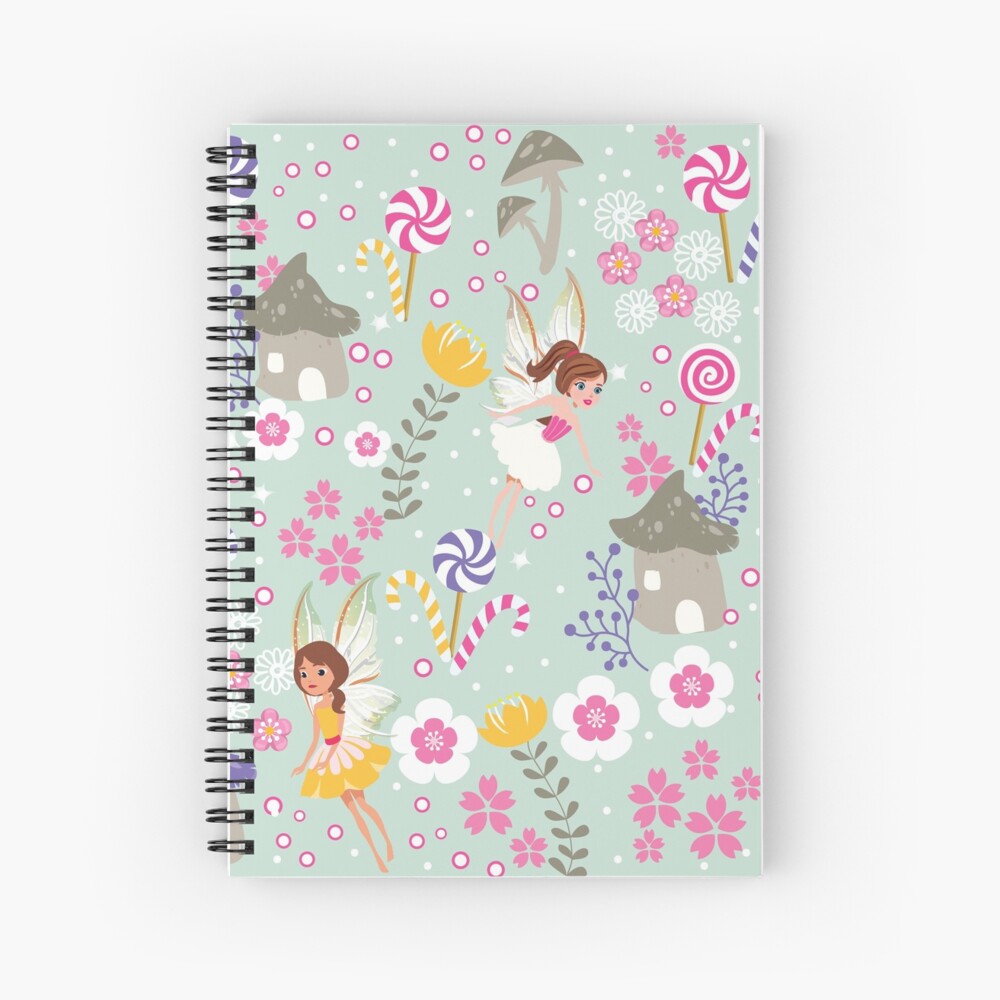 Green Fairy Helpers In Tommy Tinker's Village™ Spiral Notebook