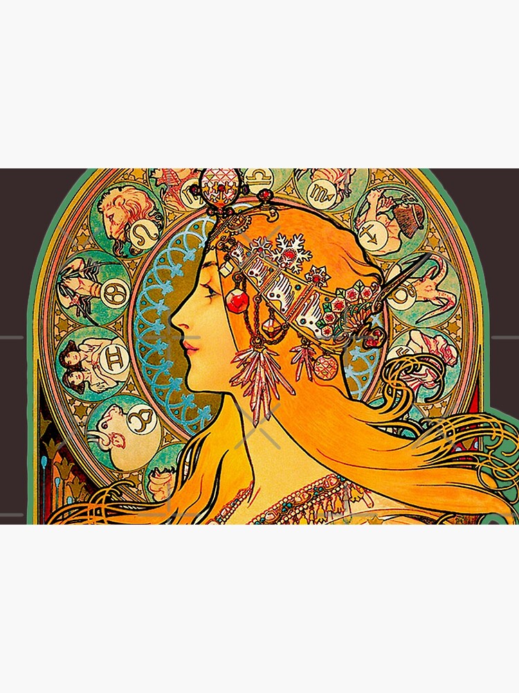 HD Zodiac, (1896) - Alphonse Mucha by mindthecherry