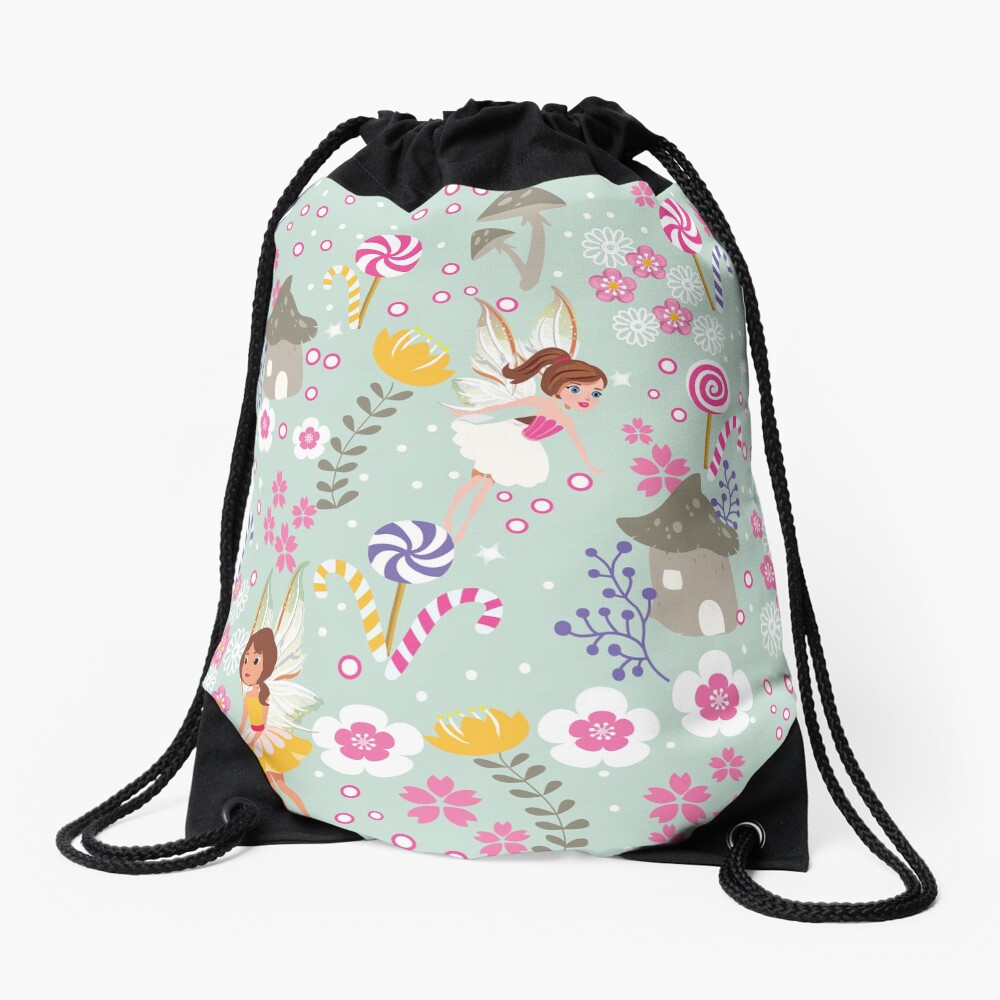 Green Fairy Helpers In Tommy Tinker's Village™ Drawstring Bag