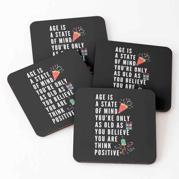 Item preview, Age Is A State Of Mind. You’re Only As Old As You Believe You Are. Think Positive. designed and sold by Aminovak.