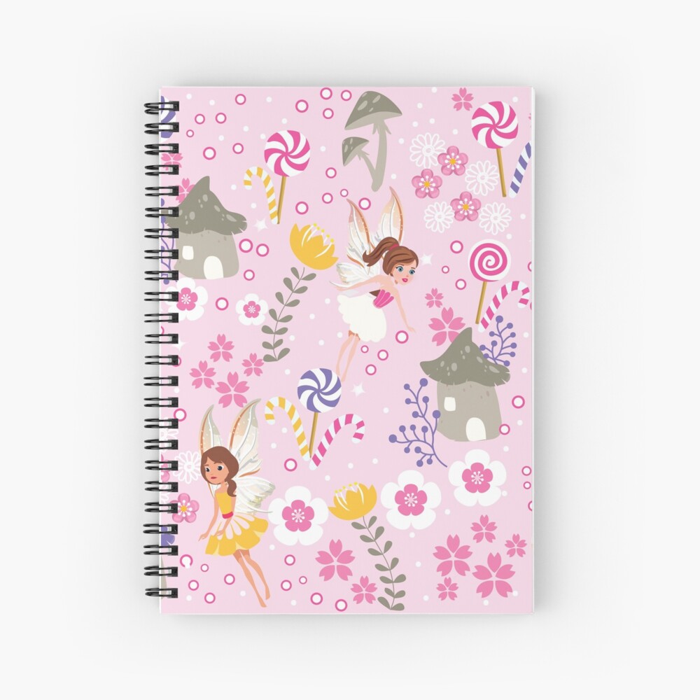 The Pink Fairy Helpers In Tommy Tinker's Village™ Spiral Notebook