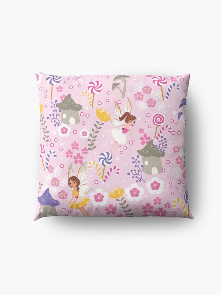 Alternate view of The Pink Fairy Helpers In Tommy Tinker's Village™ Floor Pillow