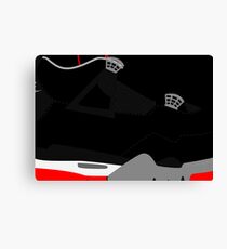 Made in China IV Black/Cement Size US 9.5 - Pop Art, Sneaker Art, Minimal Canvas Print