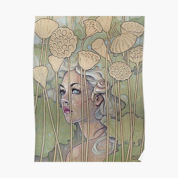 'Nelumbo' (Lotus Nymph) Poster
