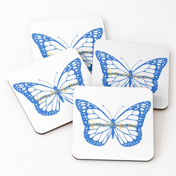 Item preview, quinnipiac butterfly sticker designed and sold by l17m04.