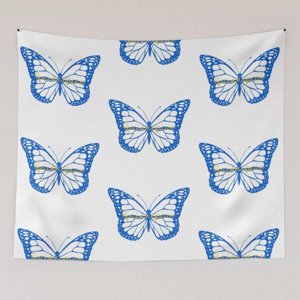 Item preview, quinnipiac butterfly sticker designed and sold by l17m04.