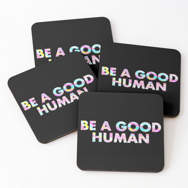 Item preview, BE A GOOD HUMAN In Paint Marble designed and sold by SquareClub.