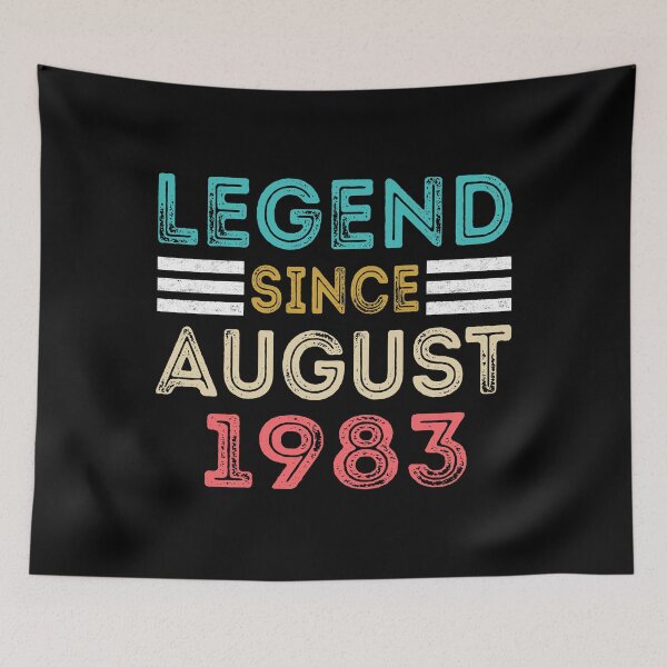 Item preview, Retro Vintage 37th Birthday Legend Since August 1983 designed and sold by meedTee.