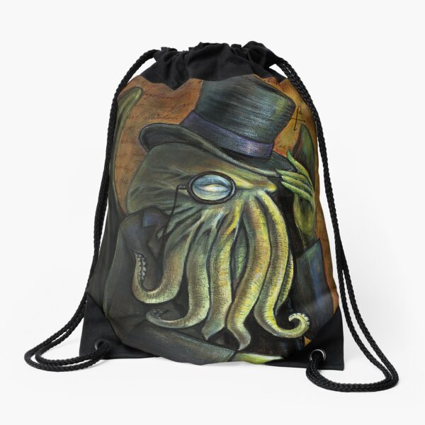 Dapper Cthulhu Drawstring Bag