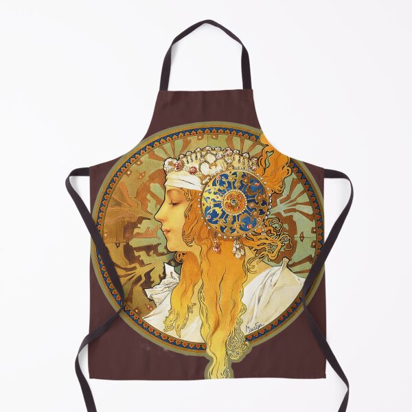Item preview, HD Byzantine Heads: Blonde (1897) Mucha T shirts/Pillows/and more designed and sold by MINDTHECHERRY.