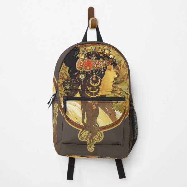 Item preview, HD Byzantine Heads: Brunette (1897) Mucha T shirts/Pillows/and more designed and sold by MINDTHECHERRY.