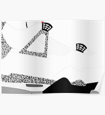 Made in China IV White/Cement Size US 9.5 - Pop Art, Sneaker Art, Minimal Poster