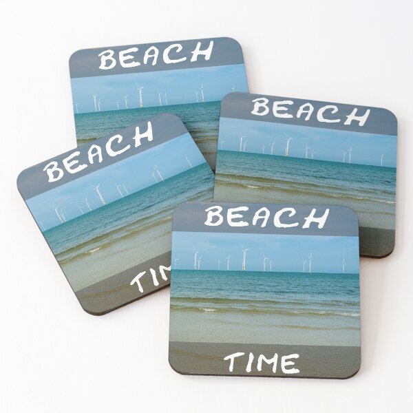 Item preview, Cool | beach | wind turbines | Landscape photography | Teeside | Wind Farm | 2023 designed and sold by aloresarts.