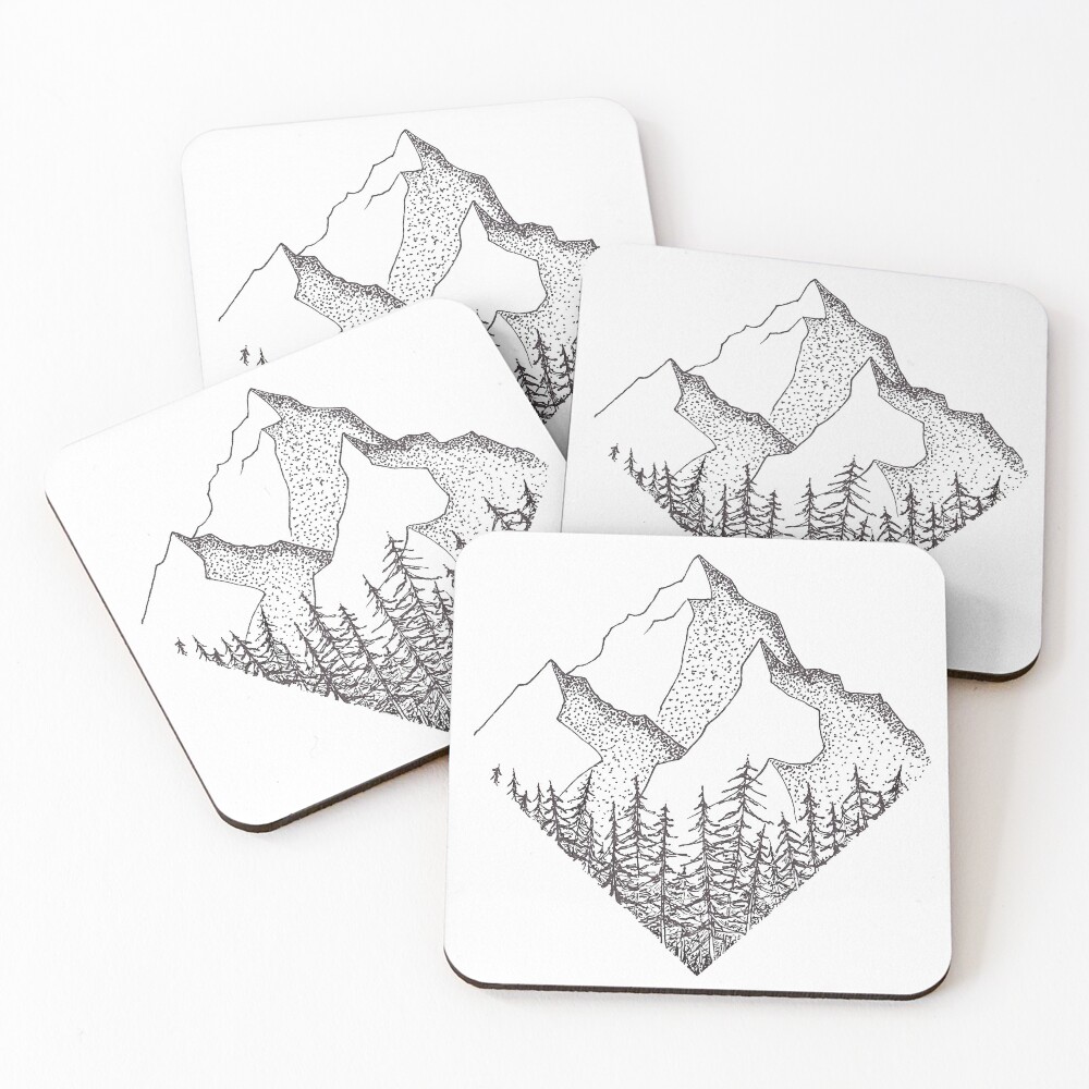 The Diamond Range Coasters (Set of 4)
