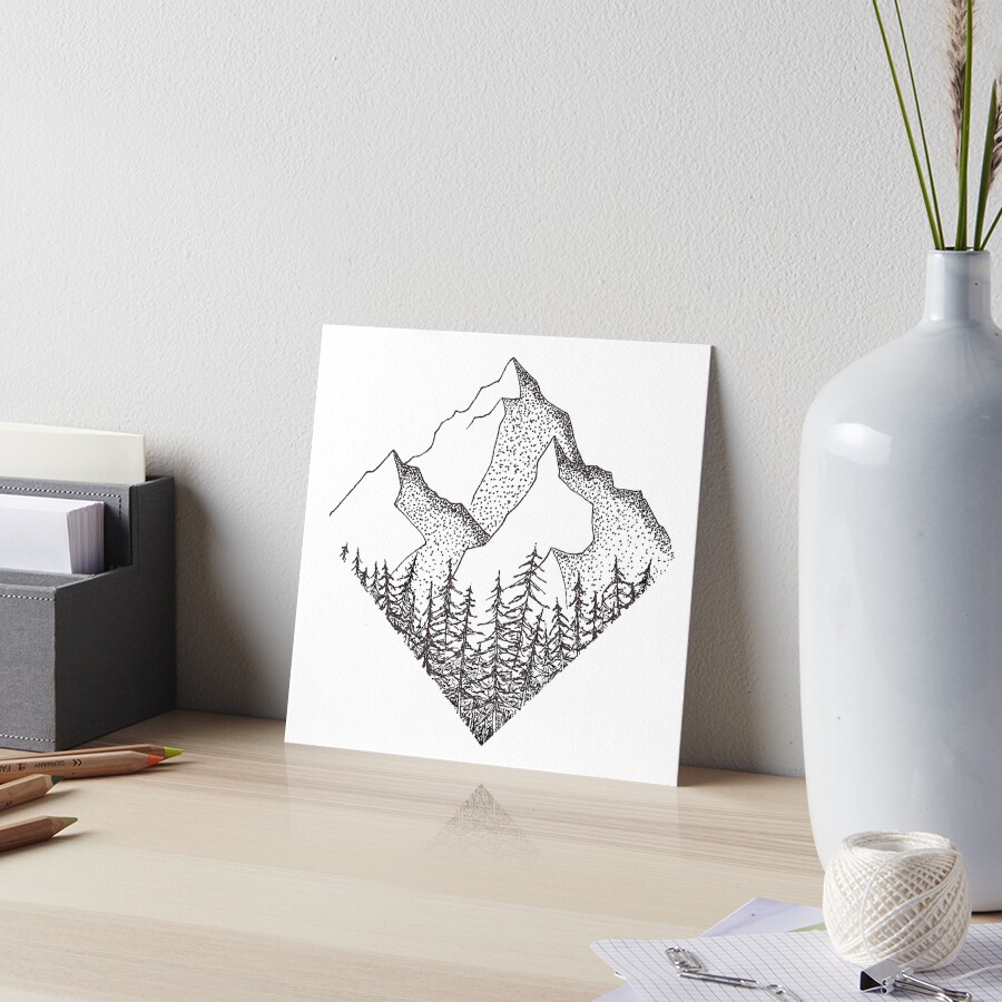 The Diamond Range Art Board Print