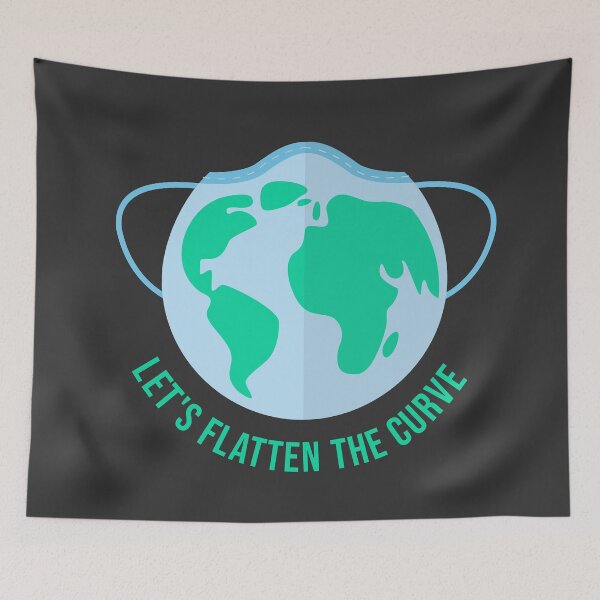 Item preview, Let's flatten the curve - Coronavirus Design designed and sold by Giacob.
