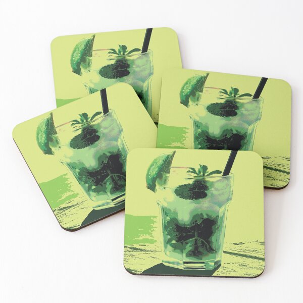 Item preview, Cocktail Mojito Pop Art designed and sold by JillBusbyArt.