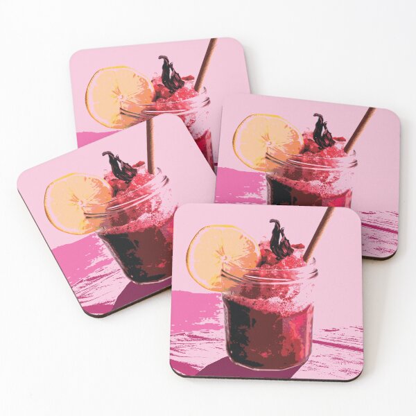 Item preview, Cocktail Raspberry Pop Art designed and sold by JillBusbyArt.
