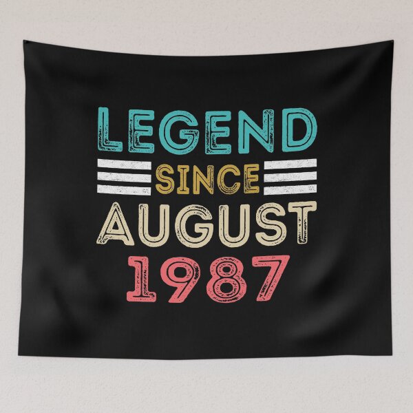 Item preview, Retro Vintage 33rd Birthday Legend Since August 1987 designed and sold by meedTee.