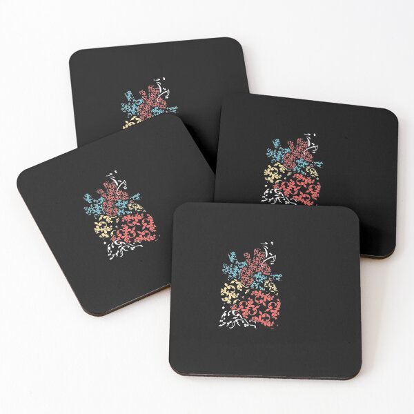 Item preview,  شعر حافظ با اناتومی قلب Hafez Poem with Heart Anatomy No.2 designed and sold by amision.