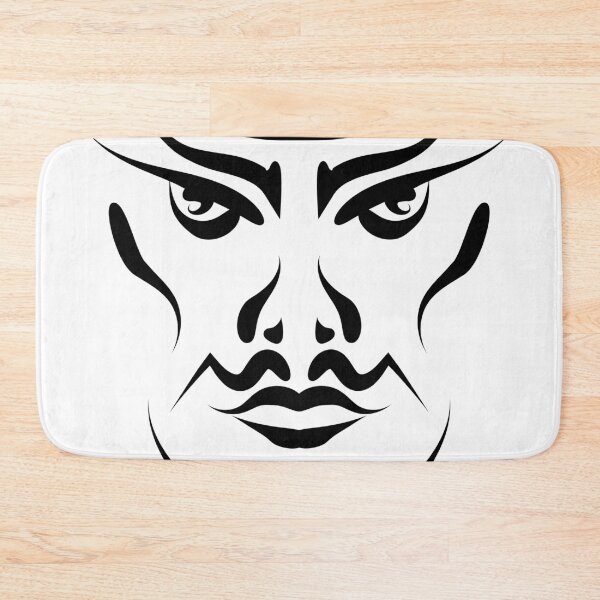 Item preview, sharp male face with mustache black ink designed and sold by Nikoleta Vukovic.