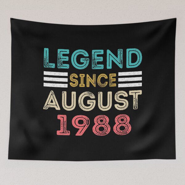 Item preview, Retro Vintage 32nd Birthday Legend Since August 1988 designed and sold by meedTee.