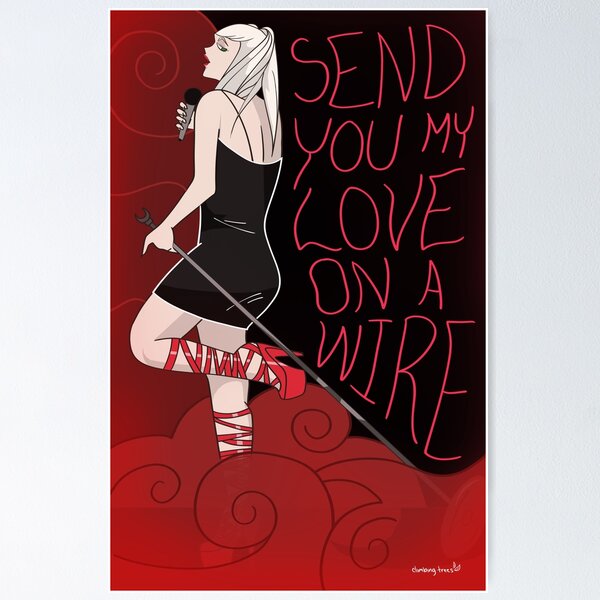 Item preview, Send You My Love On A Wire designed and sold by Chelsea Roberts.