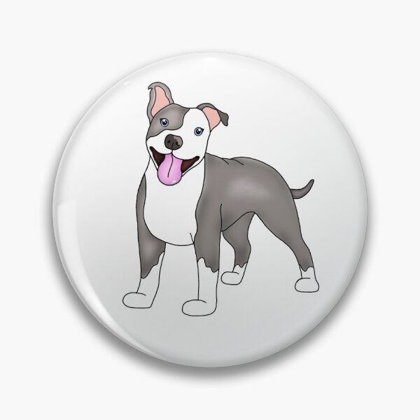 Item preview, Happy Grey Pitbull designed and sold by katiesully99.
