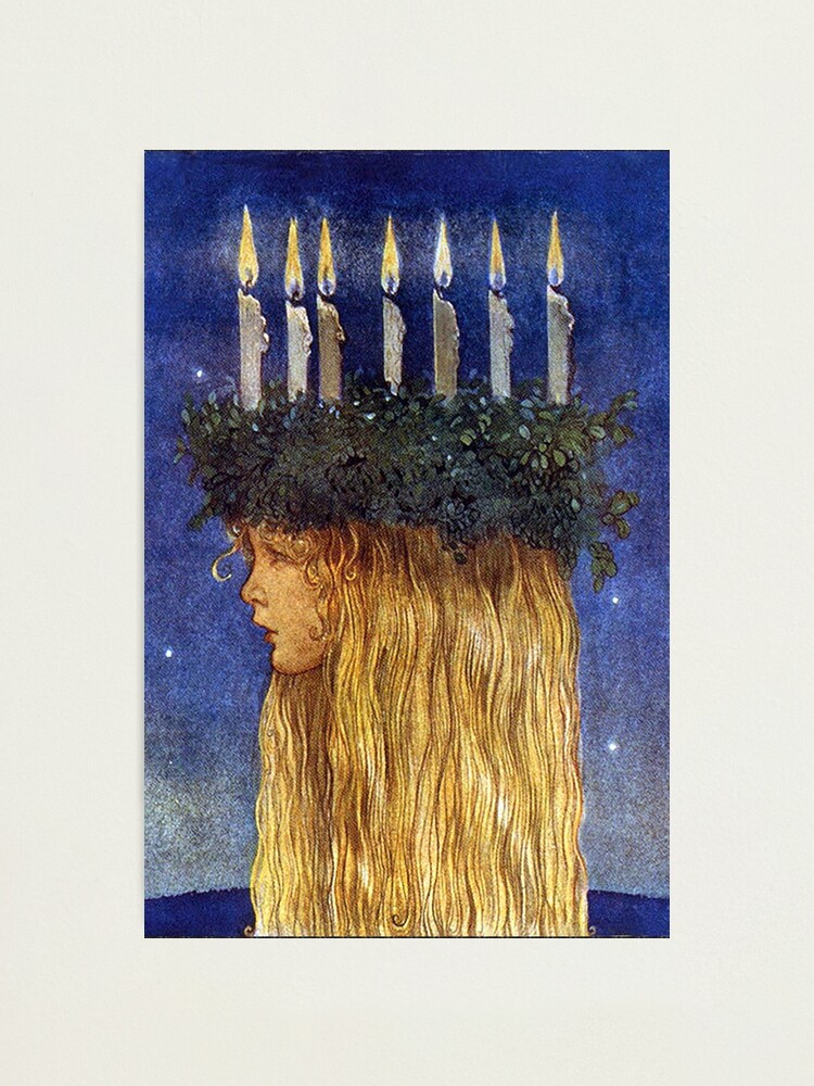 Alternate view of St. Lucia - John Bauer, advent Photographic Print