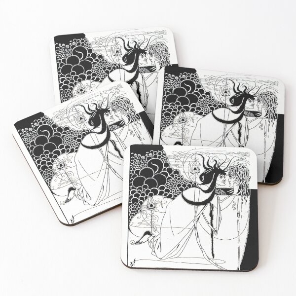 Item preview, HD. I kissed your mouth; from Salomé, by Aubrey Beardsley (1893) designed and sold by MINDTHECHERRY.
