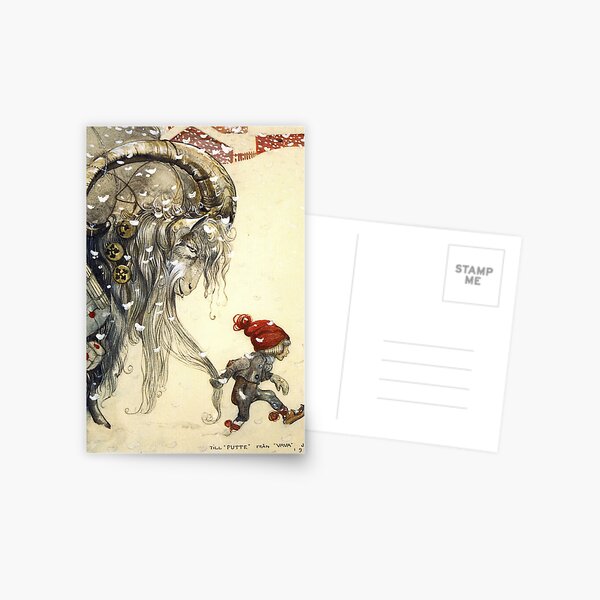 Yule Goat - John Bauer Christmas Postcard
